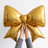 Retro Gold Fiyonk Folyo Balon