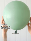 Retro Kış Yeşili Balon (10 Adet)
