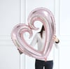 RoseGold İçi Boş Kalp Folyo Balon