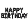 Siyah Happy Birthday Yazılı Folyo Balon