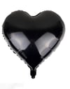 Siyah Kalp Folyo Balon