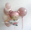 SOFT PEMBE KANATLI PERİ KIZI BALON KONSEPTİ