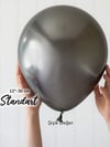 Uzay Grisi Krom Balon (5 Adet)