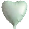 Yeşil Saten Kalp Folyo Balon