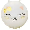 YUVARLAK RETRO KREM KEDİ FOLYO BALON