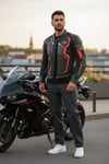 m1..Racing Deri CE LEVEL 1 Korumalı motosiklet montu