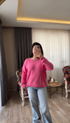 Pembe Merserize Bluz