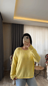 Sarı Merserize Bluz