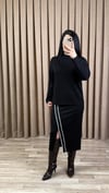 Siyah Şeritli Etekli Takım