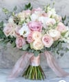 Pink Roses Bridal Bouquet