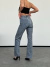 Desenli Yüksek Bel Denim
