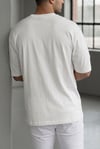 Erkek Oversize Grafik Baskılı Bisiklet Yaka Streetwear Tişört