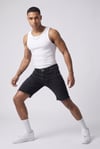 Erkek Püskül Paçalı Slim Fit Kot Şort
