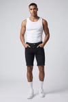 Erkek Püskül Paçalı Slim Fit Kot Şort
