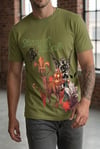 Erkek Slim Fit  Baskılı Tasarım Streetwear Tişört