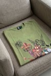 Erkek Slim Fit  Baskılı Tasarım Streetwear Tişört