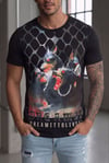 Erkek Tasarım Baskılı Streetwear Kısa Kollu Tişört