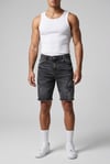 Erkek Yırtık Detaylı Püsküllü Paça Slim Fit Kot Şort