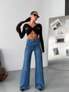 HerTon Kadın Yüksek Bel Wide Leg Jean Pantolon – Bol Paça Modern Kesim Denim