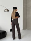 HerTon Yüksek Bel Jean Pantolon – %100 Pamuk, Geniş Paça (Flare/Wide Leg), Retro 90’lar Stil Kadın Denim
