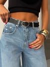 Kadın Baggy Denim Pantolon Yırtıklı Salaş Kesim Kot Pantolon