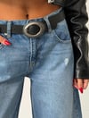 Kadın Baggy Denim Pantolon Yırtıklı Salaş Kesim Kot Pantolon