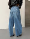 Kadın Baggy Denim Pantolon Yırtıklı Salaş Kesim Kot Pantolon