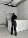 Kadın Işıltılı Wide Leg Pantolon - Yüksek Bel Simli Jean