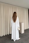 Kadın Kuşaklı Kimono Tunik Ve Geniş Paça Pantolon 3'lü Tesettür Takım