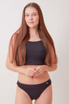 Kadın Saten Düz Bikini Külot 4'lü Paket