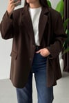 Kadın Vatkalı Oversize Maskulen Blazer Ceket