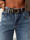Kadın Yüksek Bel Bacak Boyu Uzatan Dökümlü Wide Leg Kot Pantolon