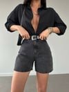 Kadın Yüksek Bel Denim Şort