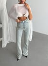 Kadın Yüksek Bel Ispanyol Paça Bootcut Flare Jean Pantolon