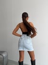 Kadın Yüksek Bel Mini Denim Etek