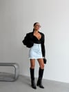 Kadın Yüksek Bel Mini Denim Etek