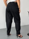 Kadın Yüksek Bel Mom Slouchy Rahat Kesim Jean Pantolon
