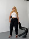 Kadın Yüksek Bel Mom Slouchy Rahat Kesim Jean Pantolon