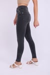 Kadın Yüksek Bel Skinny Denim Jean Pantolon