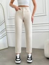 Kadın Yüksek Bel Straight Fit Jean Pantolon