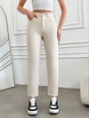 Kadın Yüksek Bel Straight Fit Jean Pantolon