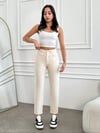 Kadın Yüksek Bel Straight Fit Jean Pantolon