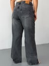 Kadın Yüksek Bel Wide Leg Bol Paça Jean Pantolon