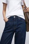 Kadın Yüksek Bel Wide Leg Jean Pantolon Bol Paça Jean Pantolon