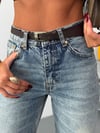 Kadın Yüksek Bel Yıkamalı Straight Wide Leg Düz Kesim Jean Pantolon