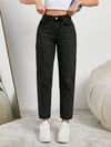 Kadın Yüksel Bel Mom Jean  Pantolon %100 cotton Esneme yok