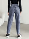 Kadın Yüksel Bel Mom Jean  Pantolon %100 cotton Esneme yok