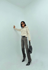 Koyu Gri Straight Fit Denim Pantolon