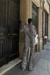 Premium Keten Takım Oversize Gömlek Geniş Paça Pantolon