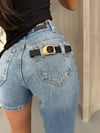 Yüksek Bel Denim Şort Pantolon